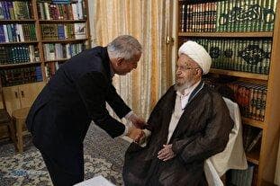 دیدار وزیر میراث فرهنگی و گردشگری با حضرت آیت الله مکارم شیرازی