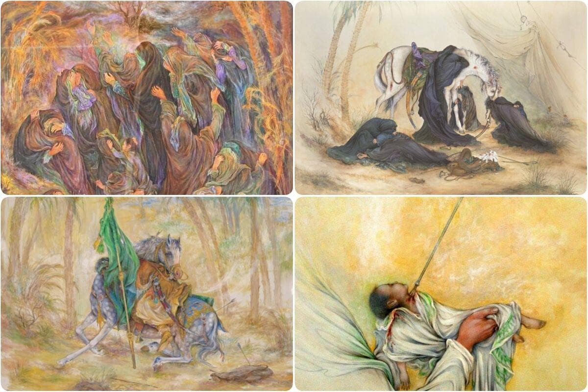 آثار عاشورایی استاد فرشچیان عصاره شکوه و مظلومیت کربلاست