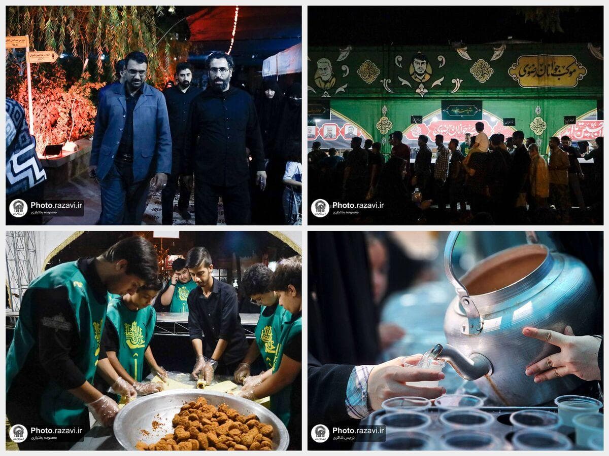 خدمت در مسیر خورشید؛ روایت همدلی جوانان دهه هشتادی در مواکب رضوی