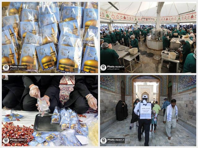 از برکت «نمک و نبات» تا عطر «زعفران و گلاب» به نیت حضرت شمس‌الشموس