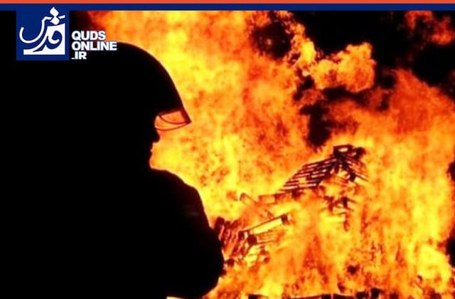 آتش‌سوزی کارگاه مبل در جاده کلات