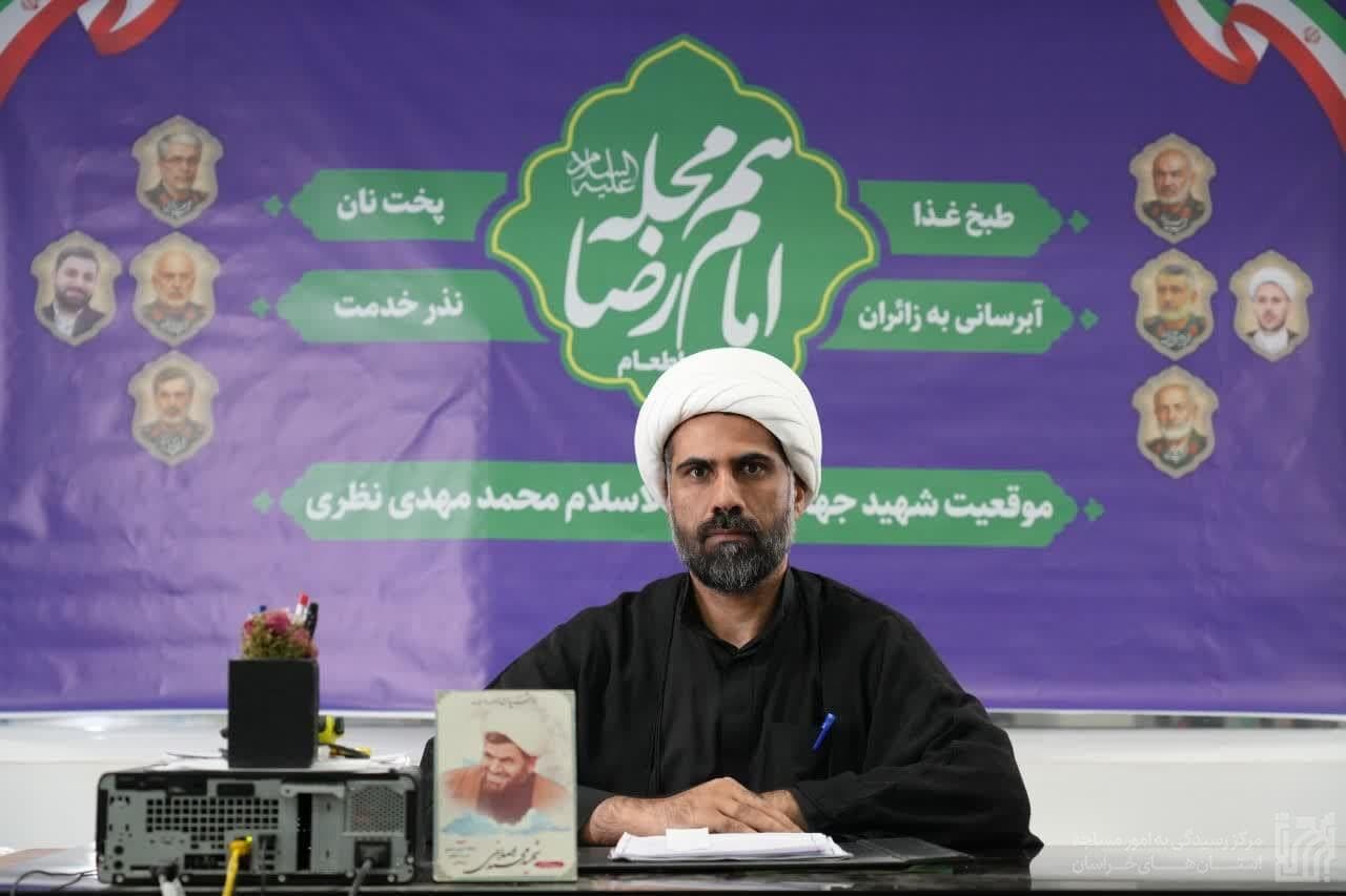 خدمت‌رسانی شبکه مساجد مشهدالرضا به زائران رضوی در سه قرارگاه اسکان، اطعام و تبلیغ