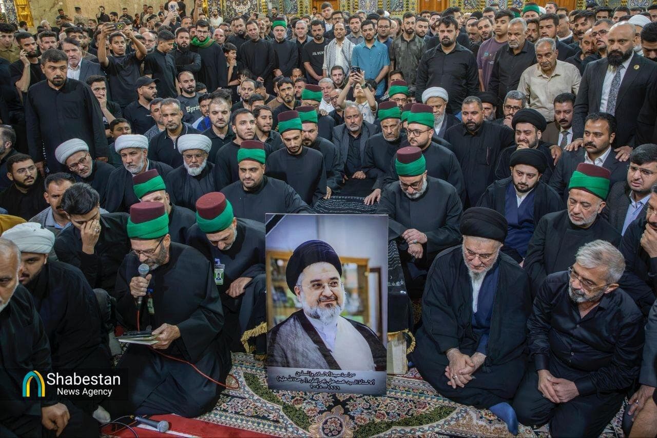 تشییع پیکر محمد علی بحرالعلوم در آستان مقدس حضرت عباس(ع)