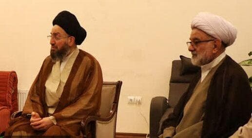 سید عمار حکیم با آیت الله نوری همدانی دیدار کرد