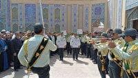 تشییع پیکر شهدای حادثه تروریستی "دامن" در زابل برگزار شد