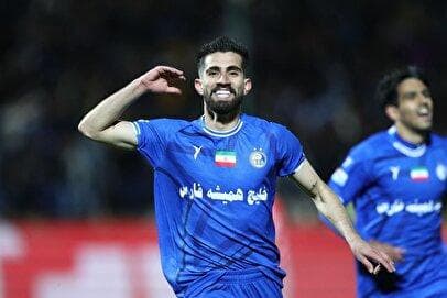 گل اول استقلال به ذوب آهن با شلیک دیدنی کوشکی + فیلم