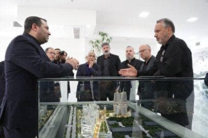 آمادگی داریم پروژه‌های خود را با ضمانت ۱۰ ساله ارائه کنیم/ بازدید رئیس کمیسیون عمران از مگاپروژه فردوسی مشهد