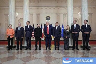 ملاقات زلنسکی و رهبران اروپایی با ترامپ در کاخ سفید