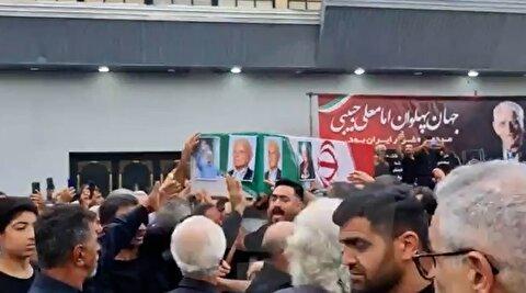 مراسم تشییع پیکر امامعلی حبیبی در بابل
