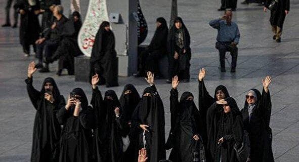 ندای «لَبَّیْک یَا حُسَیْن» در خیابان‌های تهران پیچید