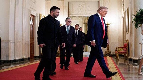 ۵ صحنه عجیب دیدار ترامپ با رهبران اروپا