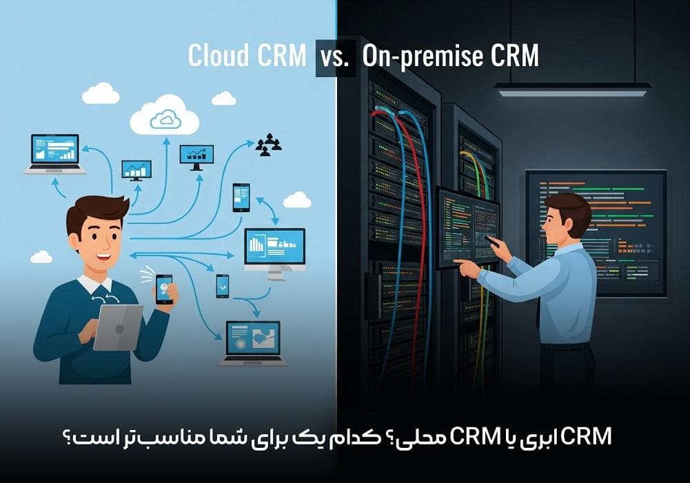 CRM ابری یا CRM محلی؟ کدام یک برای شما مناسب‌تر است؟