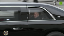 Putin and Trump share presidential limo to Alaska summit venue