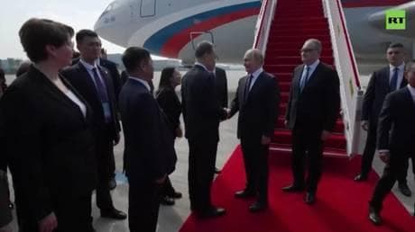 Putin arrives in China for SCO summit and Victory Day celebrations (VIDEO)