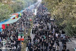 پیاده‌روی «دلدادگان حسینی» قزوین در روز اربعین
