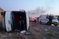 واژگونی اتوبوس در جاده زنجان – تبریز؛ پنج نفر مصدوم شدند