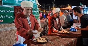خدمات رسانی دوستداران و ارادتمندان اهل بیت به زائران اربعین