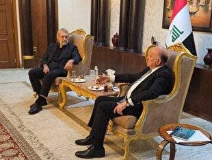 دیدار لاریجانی با رئیس پارلمان و وزیر خارجه عراق 