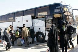 توقیف اتوبوس متخلف در مرز مهران به دلیل نقض مقررات