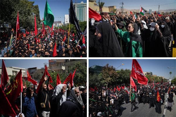 شیراز میعادگاه عاشقان حسینی در راهپیمایی جاماندگان اربعین