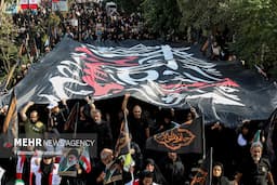 مراسم آیینی جاماندگان اربعین حسینی در تهران