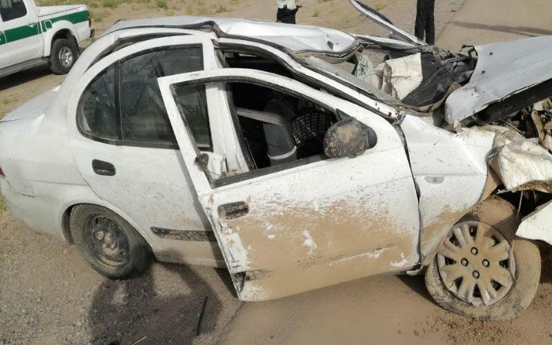 مصدومیت ۸ نفر براثر تصادف پژو ۲۰۷ و تیبا در محور نکا – گهرباران