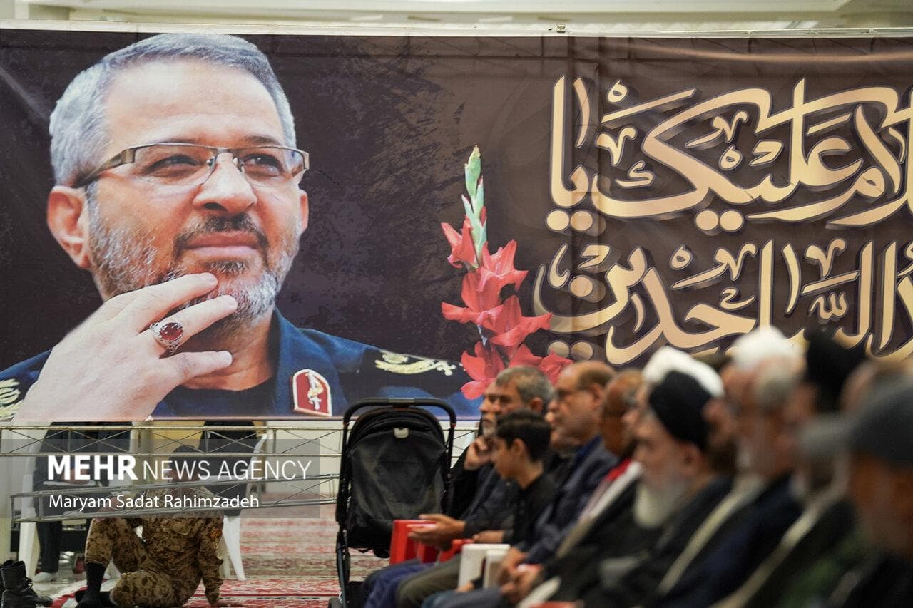 برگزاری مراسم اربعین شهادت سردار غیب‌پرور در شیراز