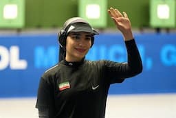 مسابقات تیراندازی قهرمانی آسیا؛ هانیه رستمیان در رده چهارم ایستاد