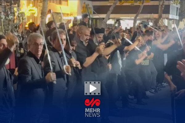 دسته عزاداری شاه‌حسین گویان تبریزی در مشهد مقدس