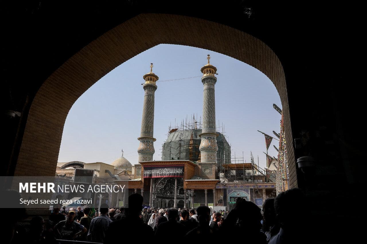 مراسم عزاداری خادمیاران رضوی در حرم حضرت عبدالعظیم(ع) برگزار می شود