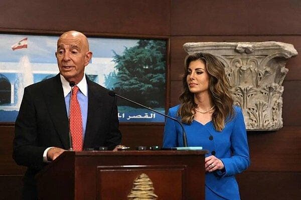 اهانت فرستاده آمریکا به خبرنگاران لبنانی؛ «حیوانی رفتار نکنید» + فیلم