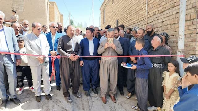 ۱۸ پروژه عمرانی در ۱۷ روستای بخش حسین‌آباد سنندج افتتاح شد