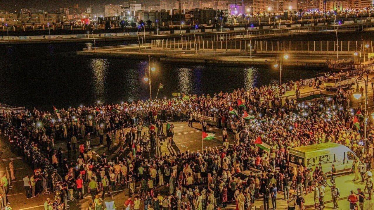 ادامه تظاهرات مغربی‌ها در حمایت از غزه