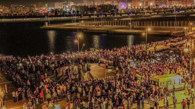 ادامه تظاهرات مغربی‌ها در حمایت از غزه