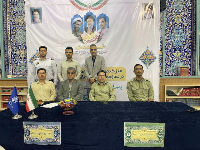 میز خدمت در خارگ برگزار شد