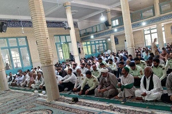 مراسم هفتم شهدای فراجا «دامن» در ایرانشهر برگزار شد