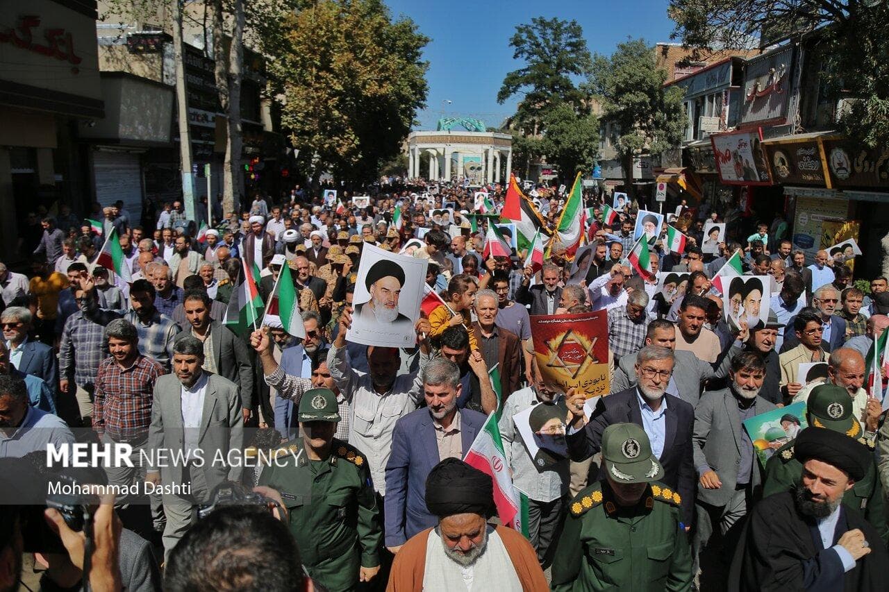 راهپیمایی جمعه خشم و نصر در اردبیل