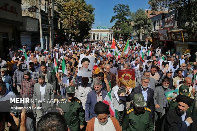 راهپیمایی جمعه خشم و نصر در اردبیل