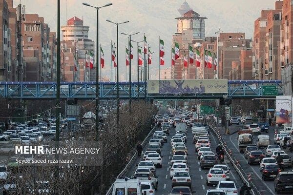 وضعیت ترافیک صبحگاهی تهران در اولین روز از هفته