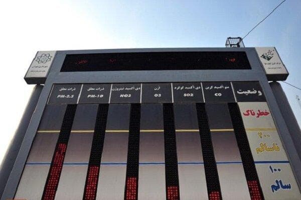 کیفیت هوا در نقاط مختلف استان بوشهر ناسالم است