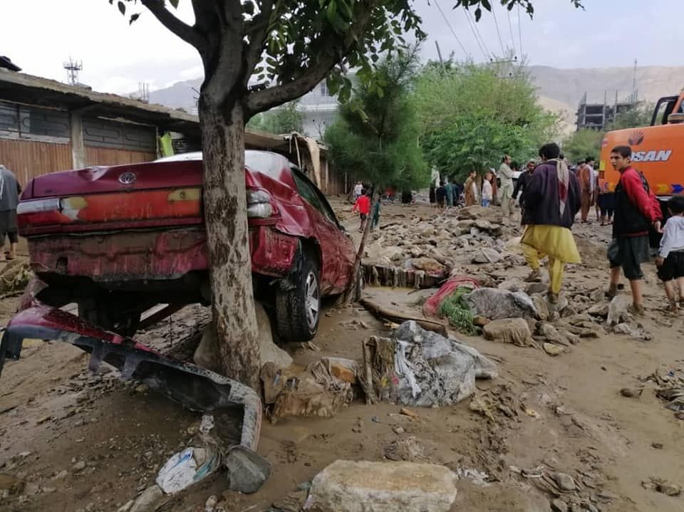باران شدید و سیل در استان ننگرهار در شرق افغانستان با ۵ کشته و ۸ زخمی