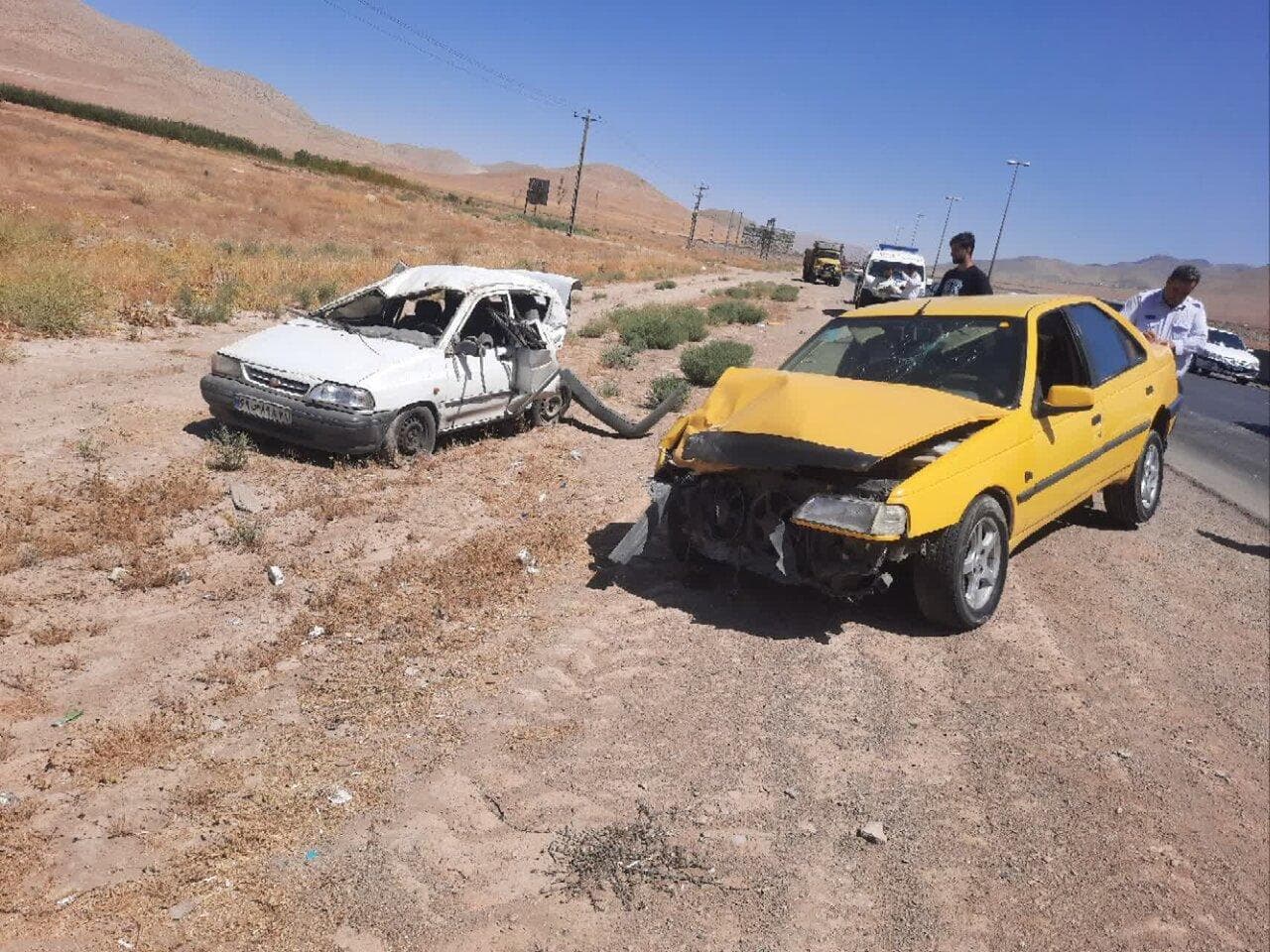 سانحه تصادف در جاده اراک – شازند پنج مصدوم بر جای گذاشت