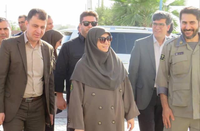 انصاری از پروژه فنس کشی کوریدور یوزپلنگ بازدید کرد
