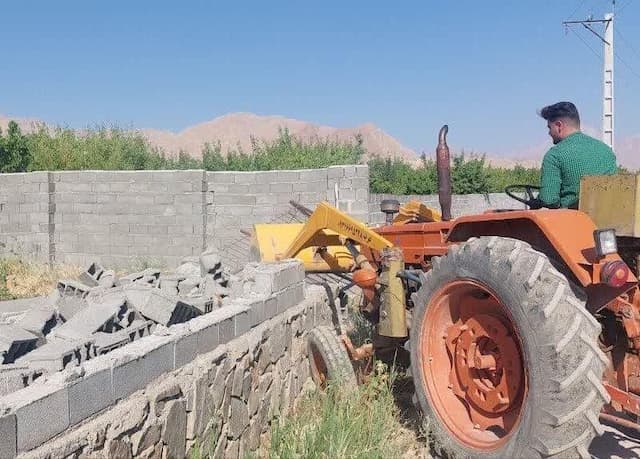 ۸ هزار مترمربع از اراضی کشاورزی رفع تصرف شد