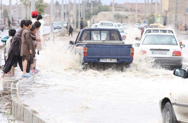 میزان بارش در سراوان به ۵۰ میلی‌متر رسید