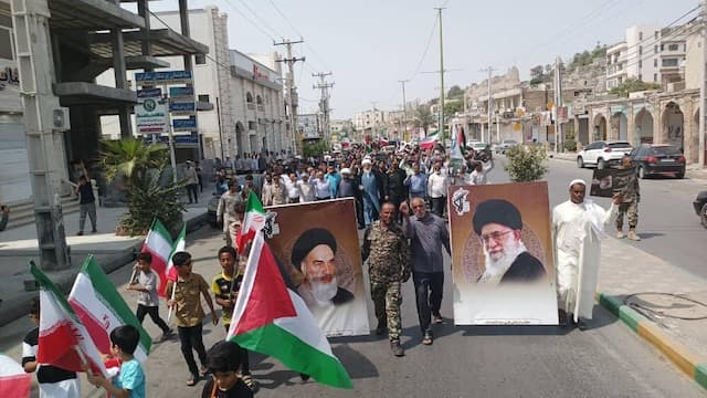 راهپیمایی جمعه خشم در میناب