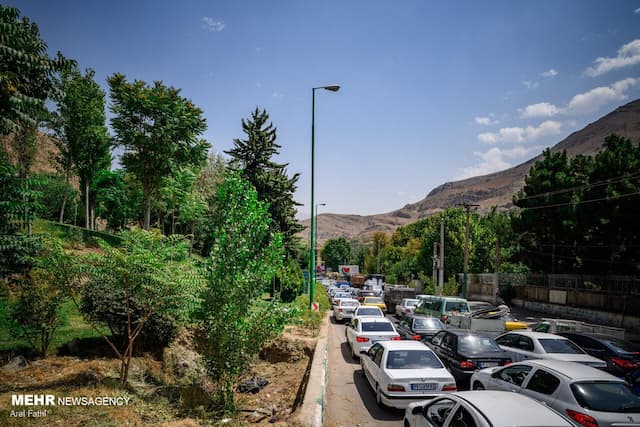 جاده چالوس از مرزن‌آباد به سمت تهران و کرج مسدود شد