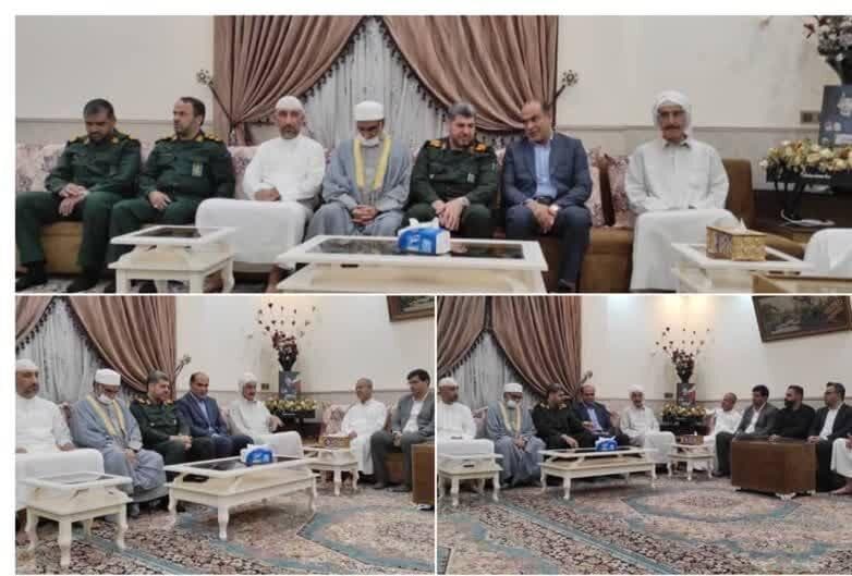 دیدار مسئولان با خانواده شهید امنیت «احمد عبدالله زاده» در نخل تقی
