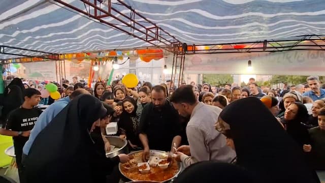 خدمت رسانی موکب‌ها در جشن امت احمد(ص) کرمانشاه