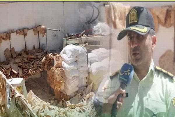 کشف ۷۵ کیسه آرد فاقد مجوز و دپو نان خشک در بیرجند